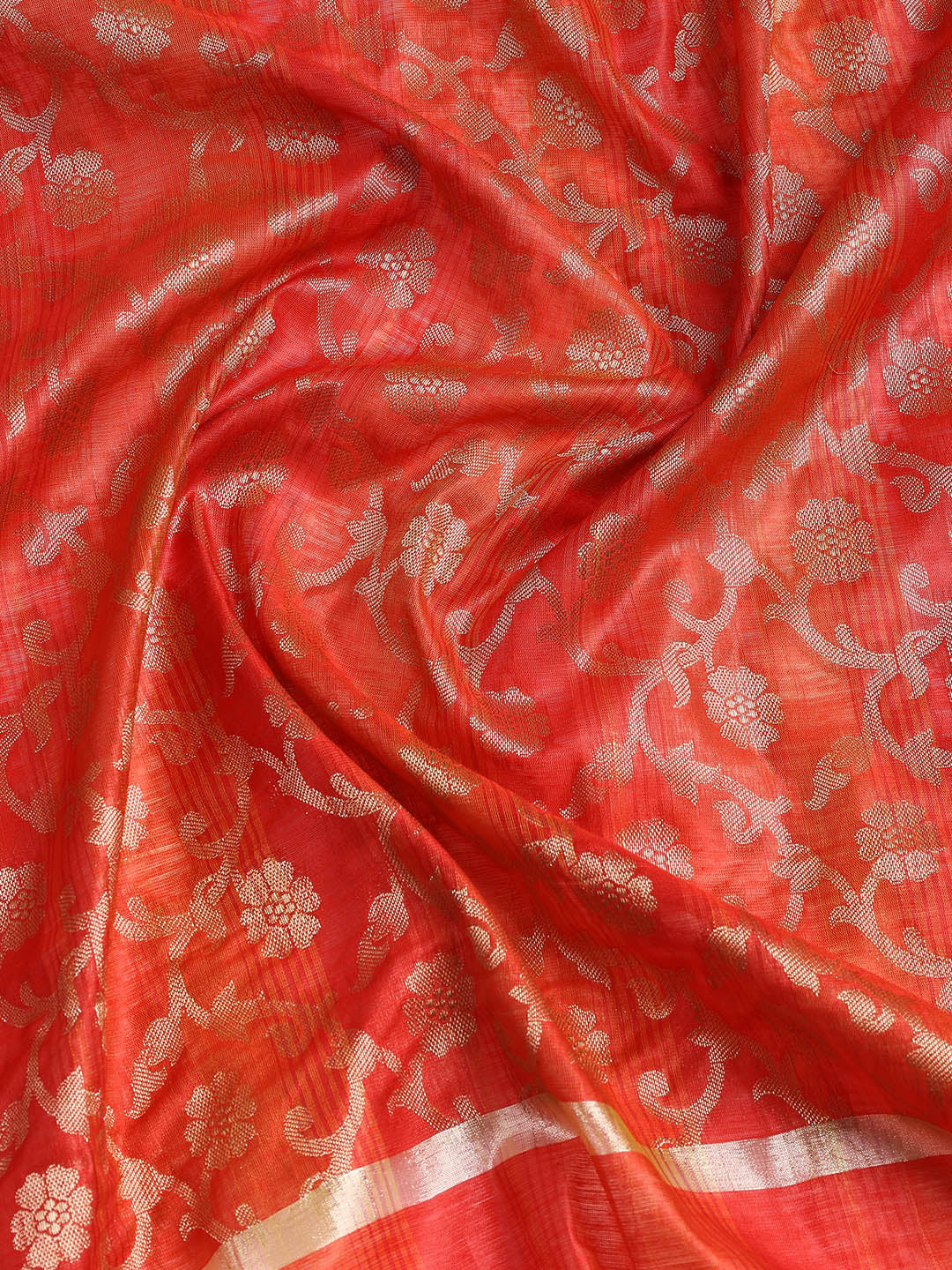 Woven Chanderi Unstitched Suit With Dupatta