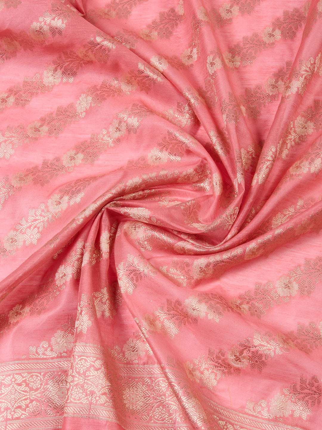 Woven Chanderi Unstitched Suit With Dupatta