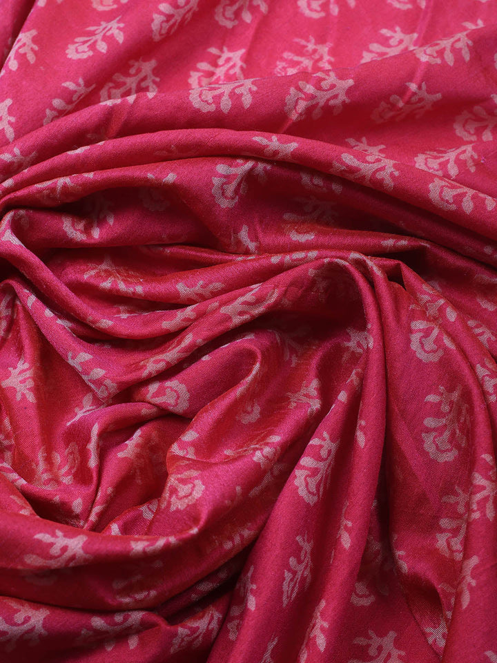 Art Silk Unstitched Suit Piece With Dupatta