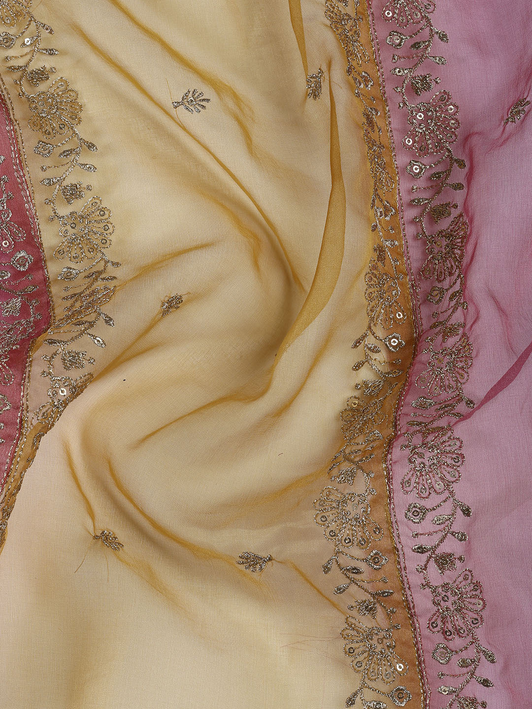 Embroidery Chanderi Unstitched Suit With Dupatta