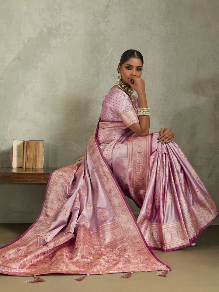 Woven Design Satin Silk Saree