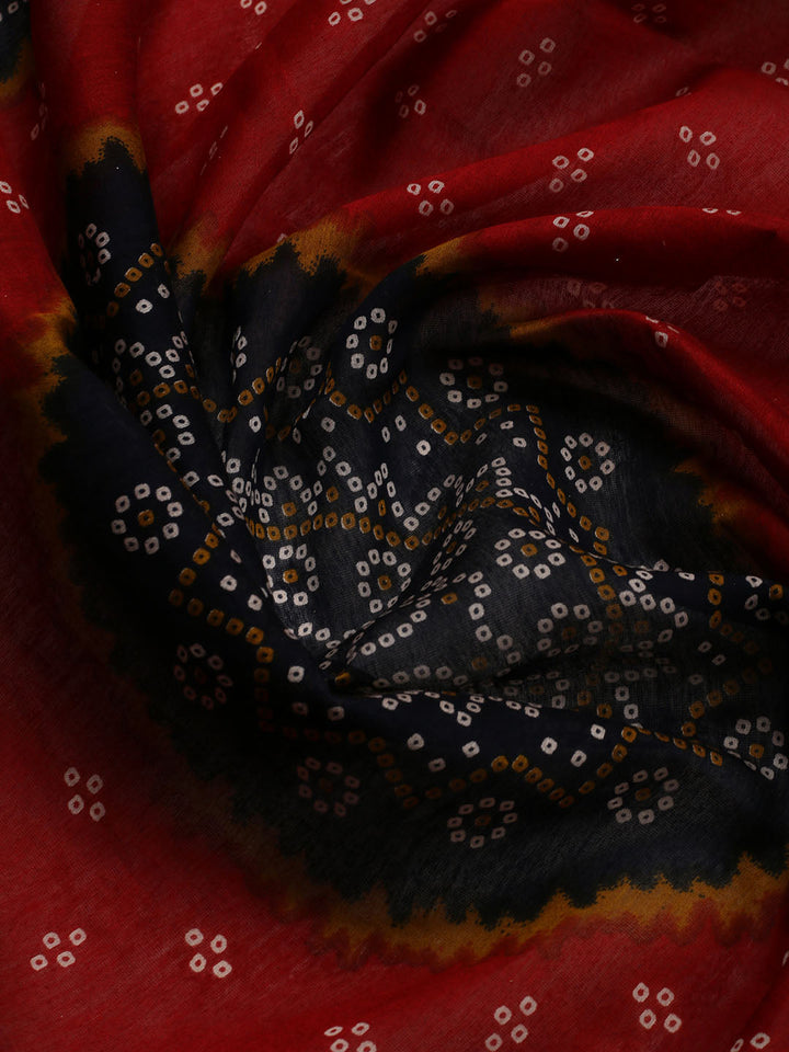 Neck Patti Cotton Blend Unstitched Suit Dupatta