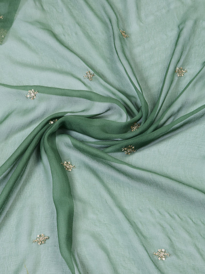Neck Embroidered Tissue Unstitched Suit With Dupatta