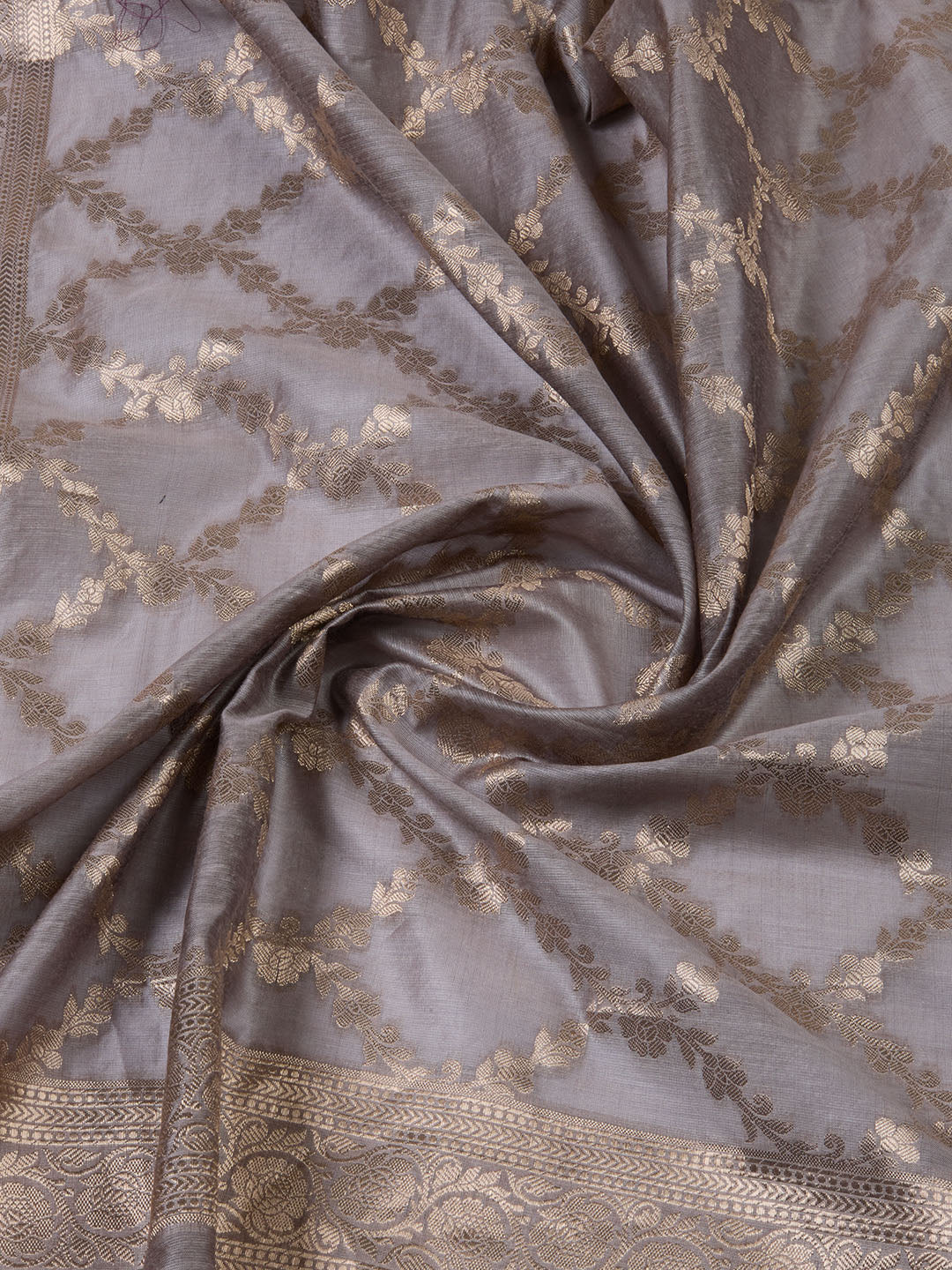 Woven Chanderi Unstitched Suit With Dupatta