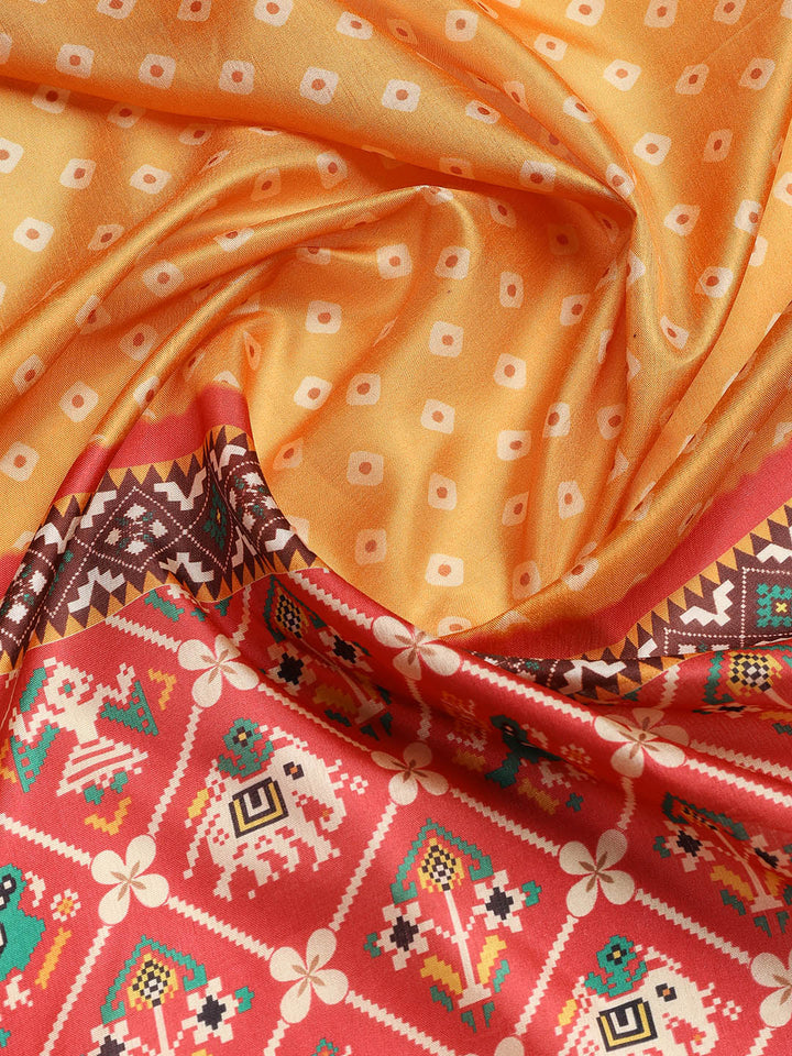 Cotton Blend Unstitched Suit Piece With Dupatta