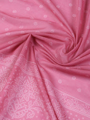 Neck Work Cotton Blend Unstitched Suit With Dupatta