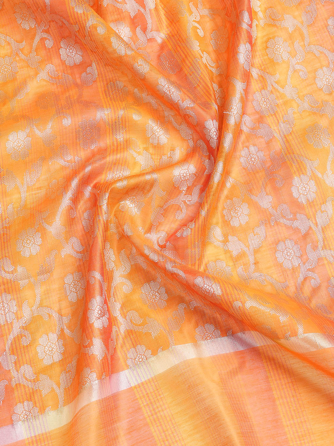 Woven Chanderi Unstitched Suit With Dupatta