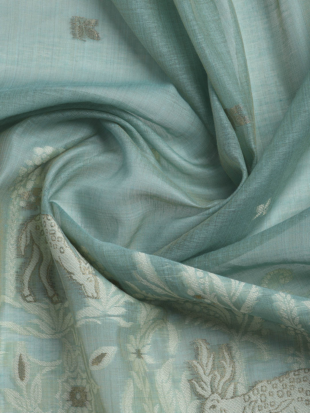 Woven Chanderi Unstitched Suit With Dupatta