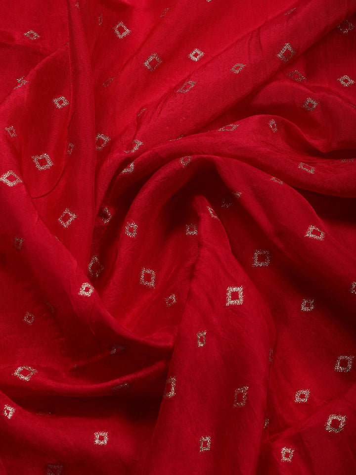 Woven Chanderi Unstitched Suit Piece With Dupatta