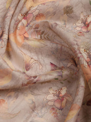 Embroidery Linen Unstitched Suit With Dupatta