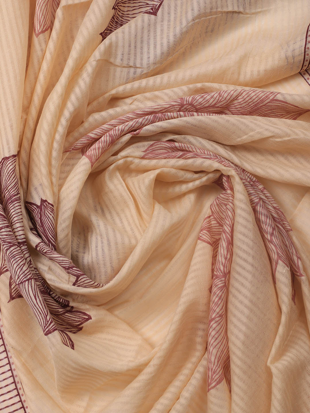 Printed Cotton Blend Unstitched Suit With Dupatta
