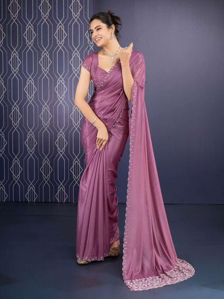 Embroidered Georgette Saree