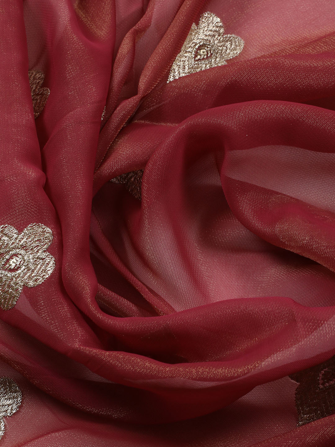 Neck Embroidered Tissue Unstitched Suit With Dupatta