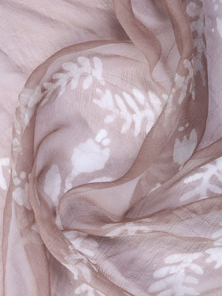 Printed Cotton Blend Unstitched Suit With Dupatta
