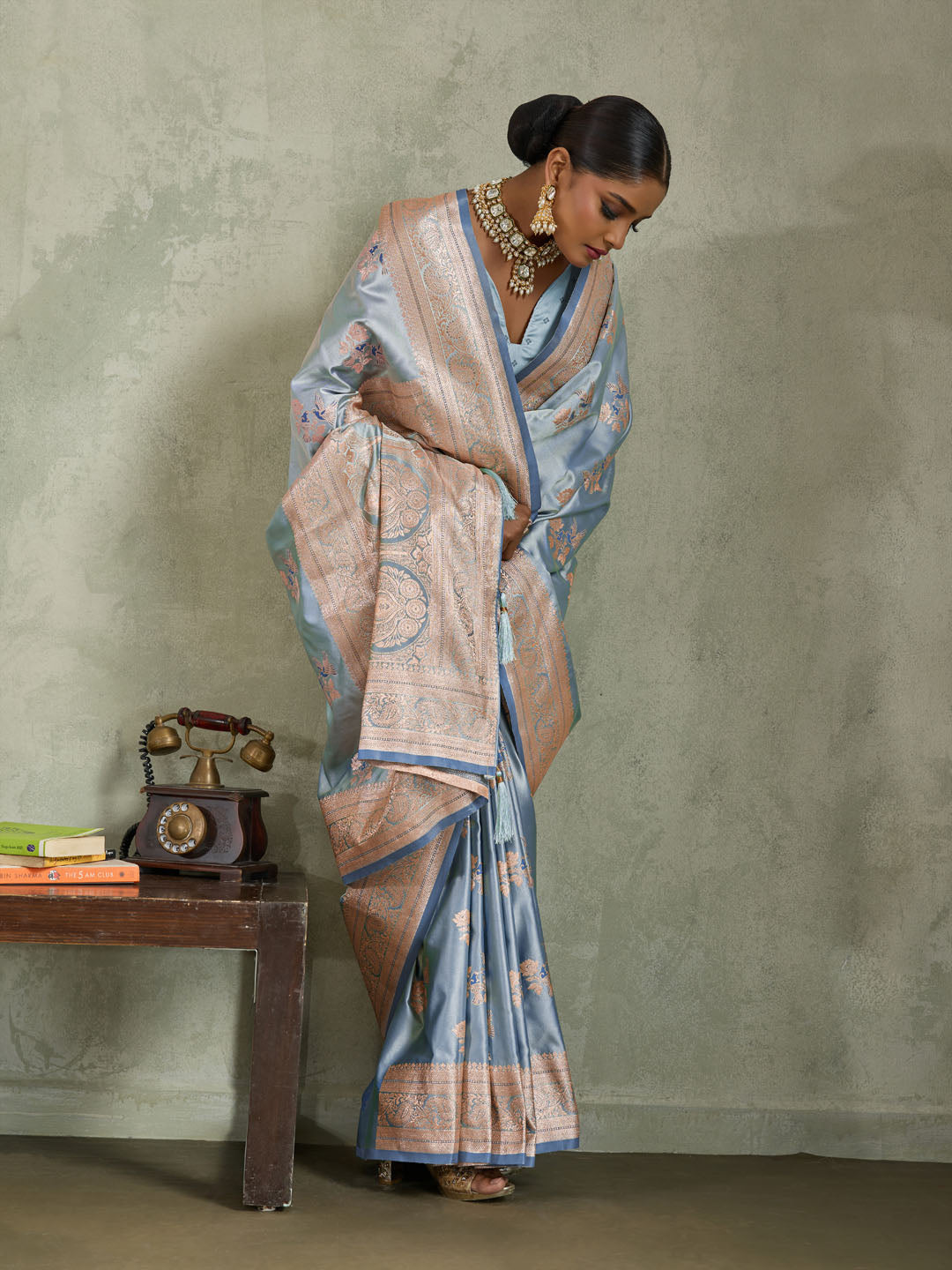 Woven Design Satin Silk Saree
