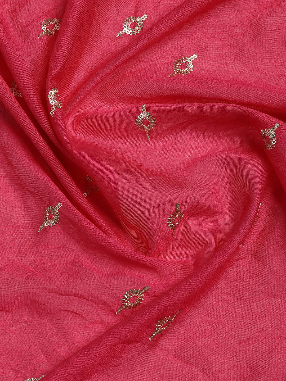 Embroidered Cotton Blend Unstitched Suit Piece With Dupatta