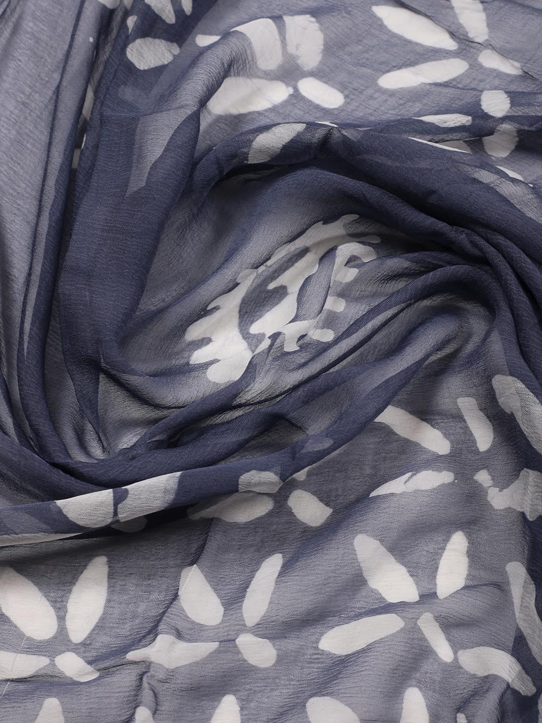 Printed Cotton Blend Unstitched Suit Piece With Dupatta
