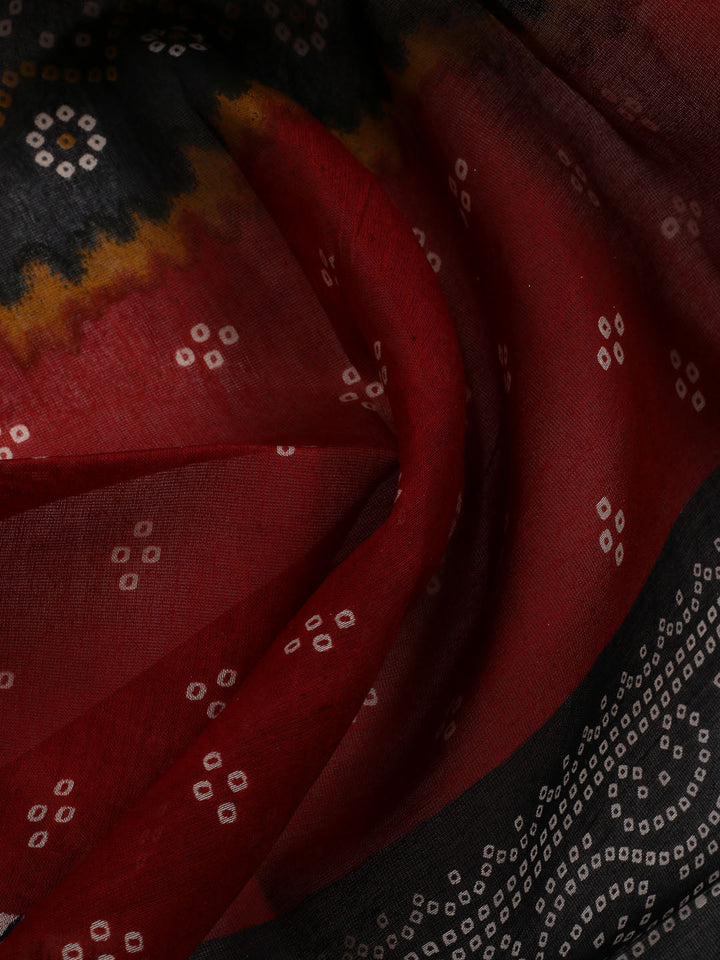Neck Patti Cotton Blend Unstitched Suit Dupatta