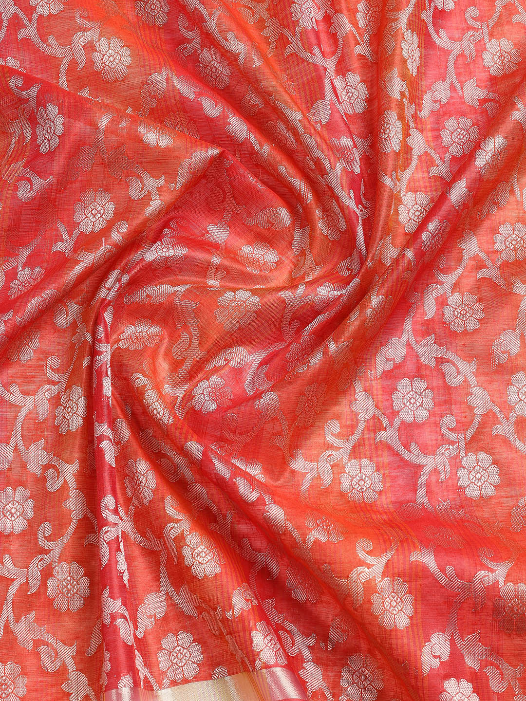 Woven Chanderi Unstitched Suit With Dupatta