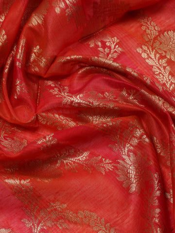 Woven Chanderi Unstitched Suit With Dupatta