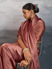 Embroidered Burberry Saree