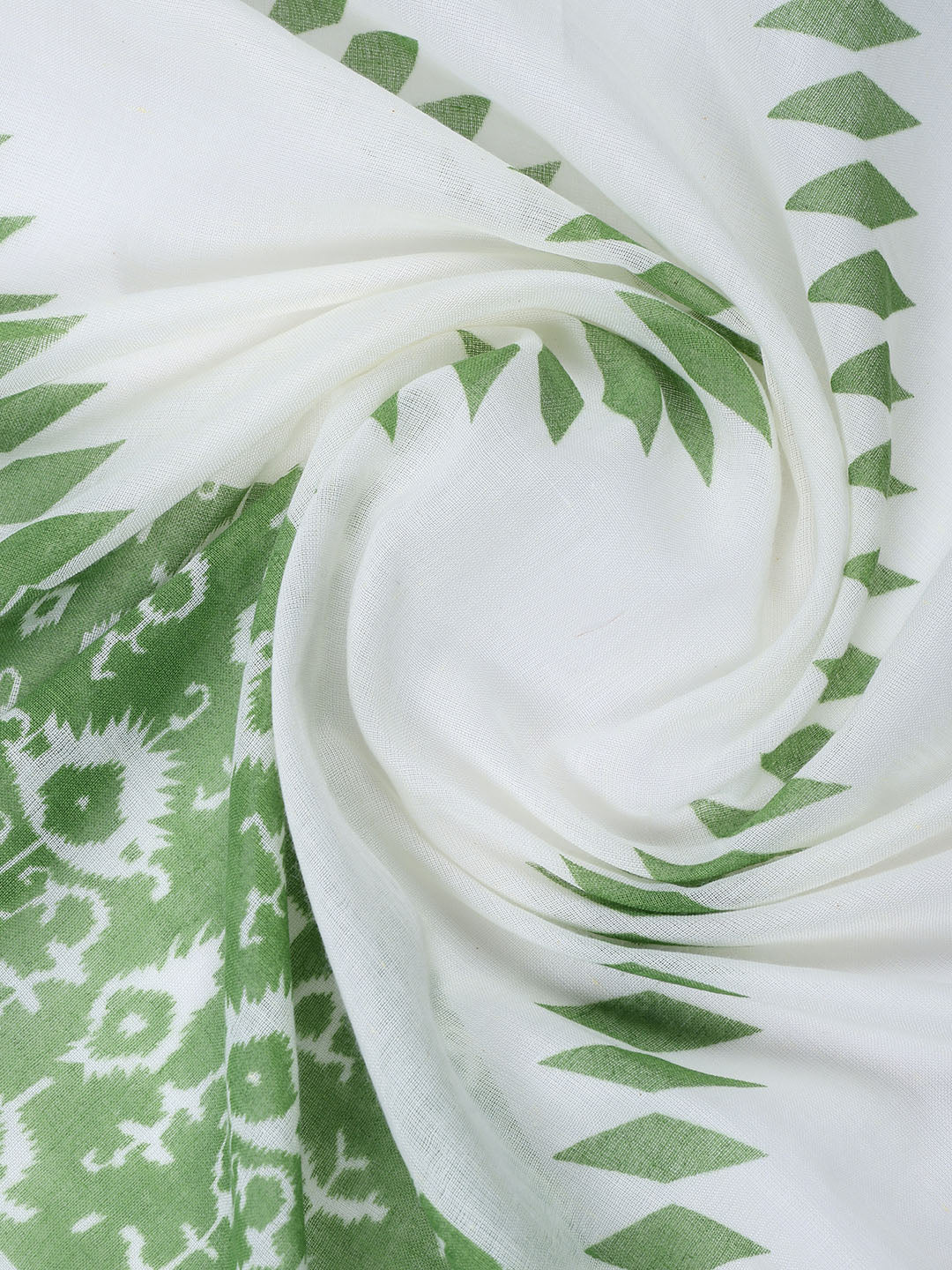 Printed Cotton Blend Unstitched Suit With Dupatta