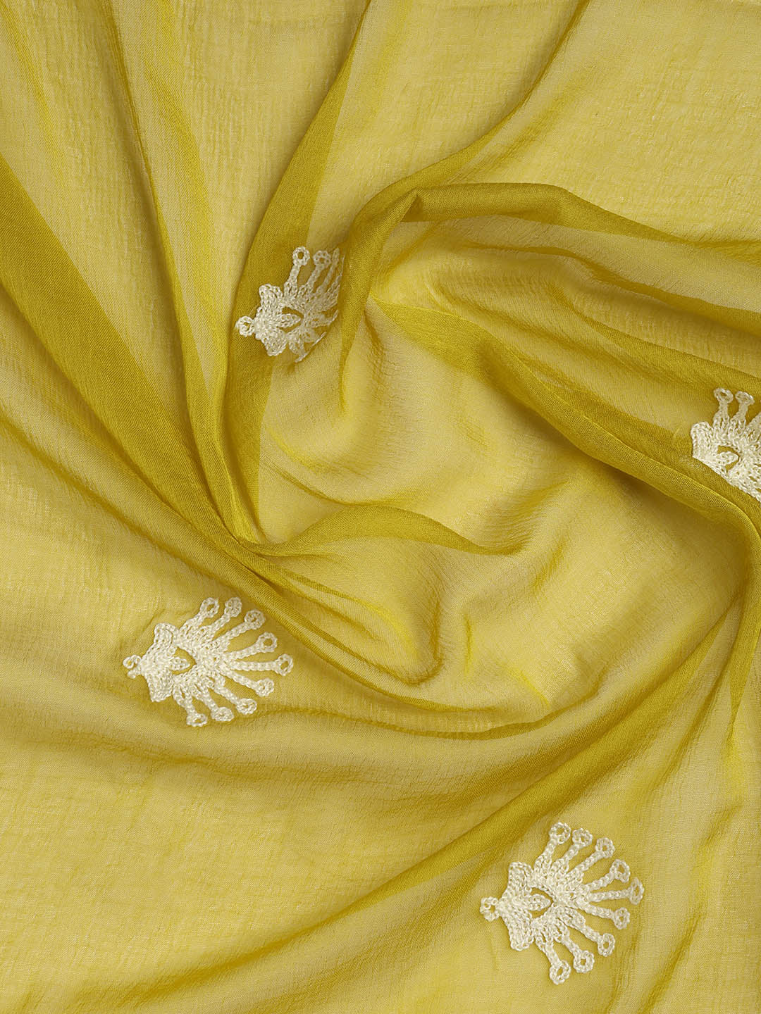 Cotton Blend Unstitched Suit Piece With Dupatta