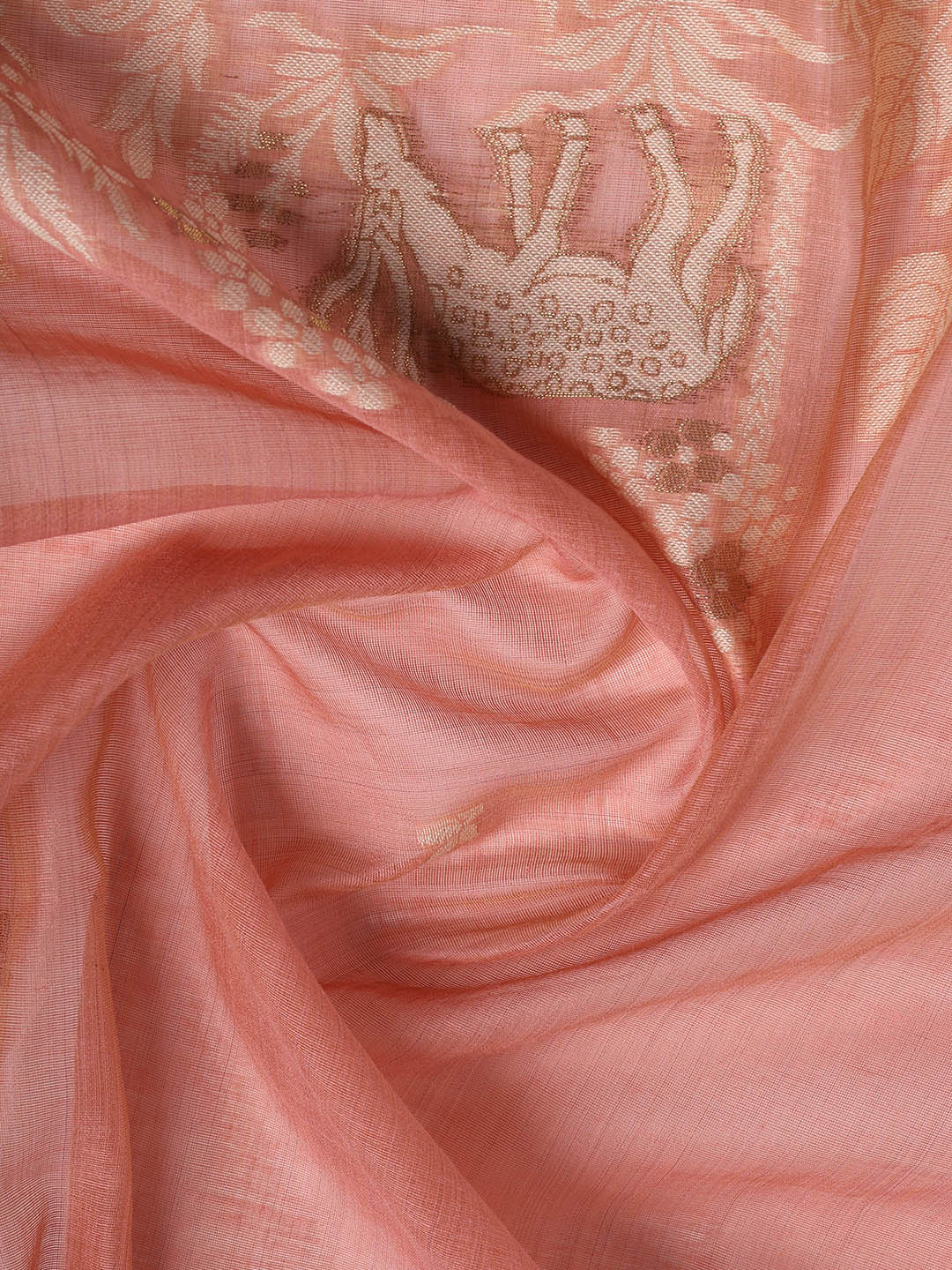 Woven Chanderi Unstitched Suit With Dupatta