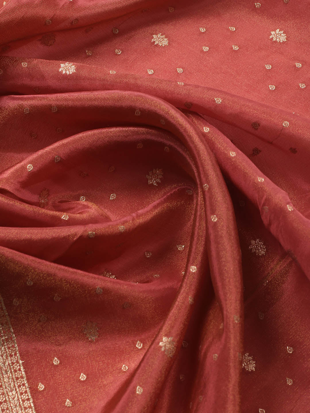 Embroidered Art Silk Unstitched Suit Piece With Dupatta