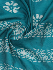 Schiffli Embroidery Cotton Blend Unstitched Suit With Dupatta