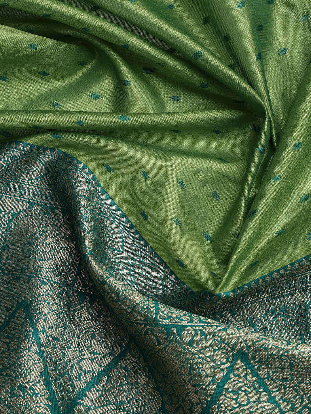 Woven Chanderi Unstitched Suit With Dupatta