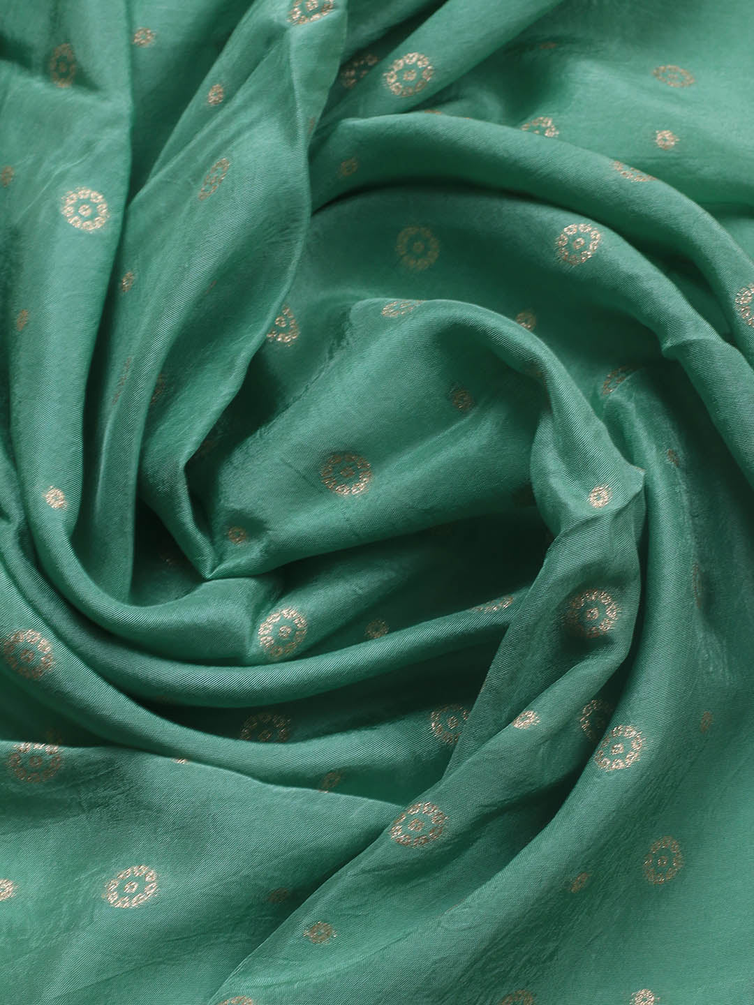 Embroidered Art Silk Unstitched Suit Piece With Dupatta