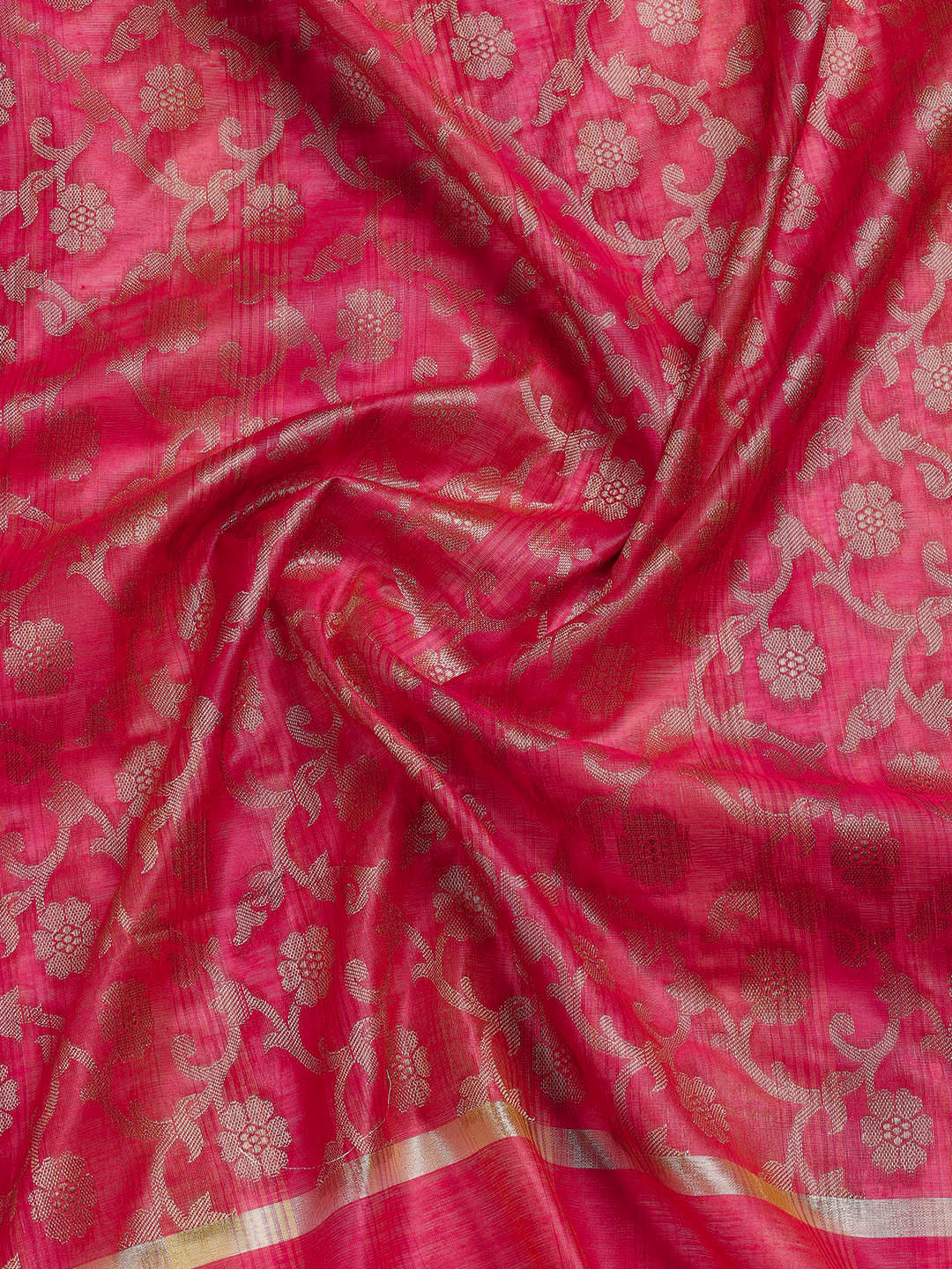 Woven Chanderi Unstitched Suit With Dupatta
