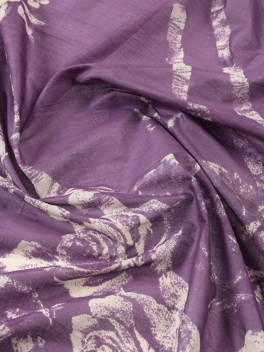 Printed Cotton Blend Unstitched Suit With Dupatta