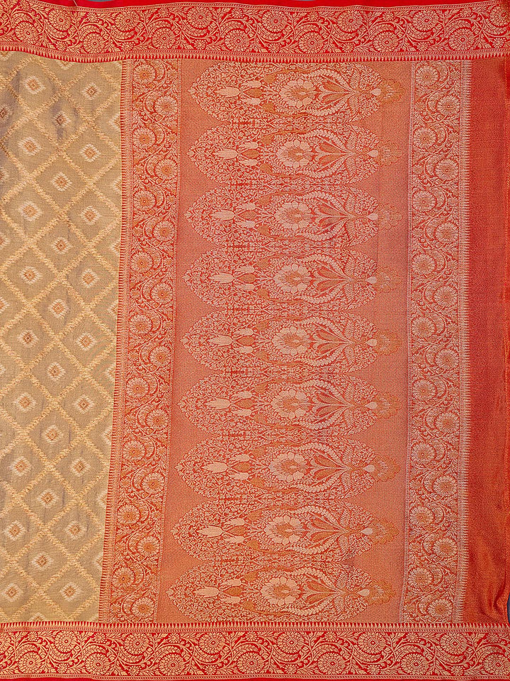 Zari Jaal Cotton Woven Saree