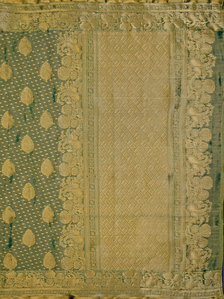 Zari Jaal Cotton Woven Saree