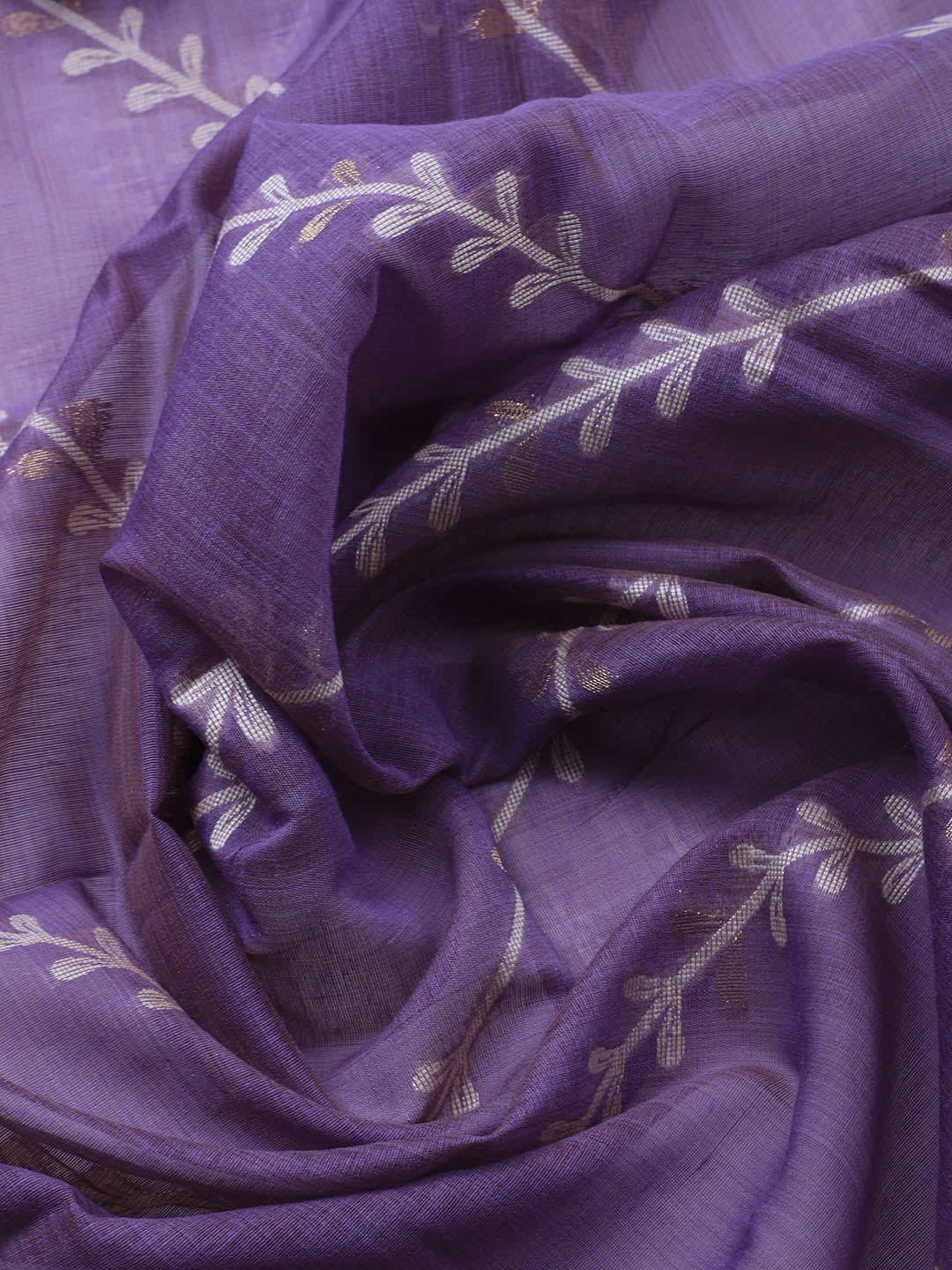 Neck Embroidery Chanderi Unstitched Suit With Dupatta