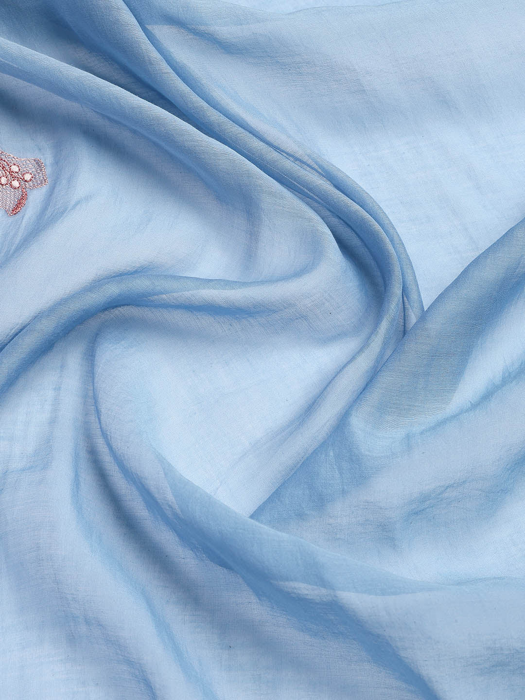 Embroidery Chanderi Unstitched Suit With Dupatta