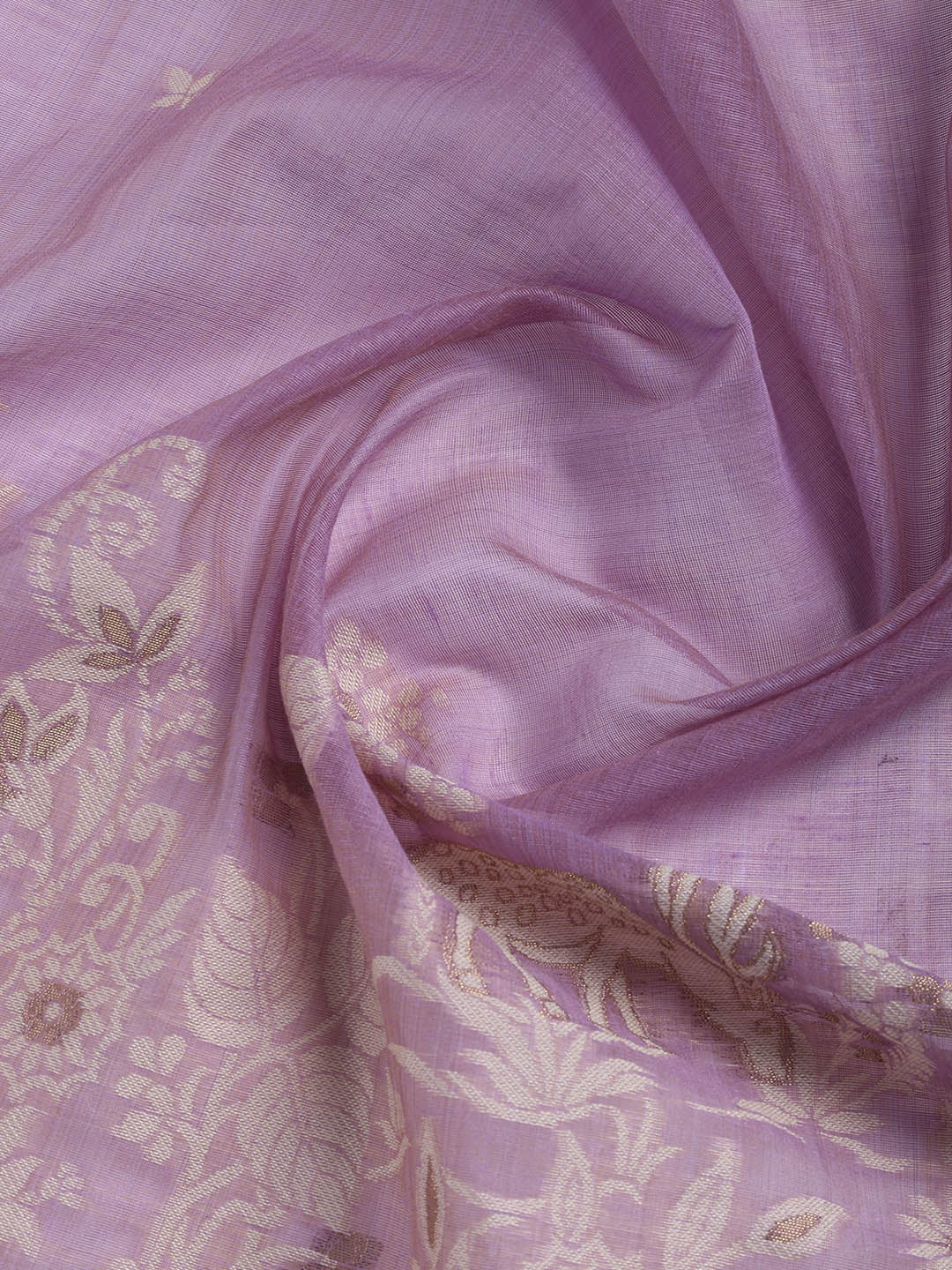 Woven Chanderi Unstitched Suit With Dupatta