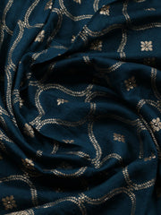 Woven Art Silk Unstitched Suit Piece With Dupatta