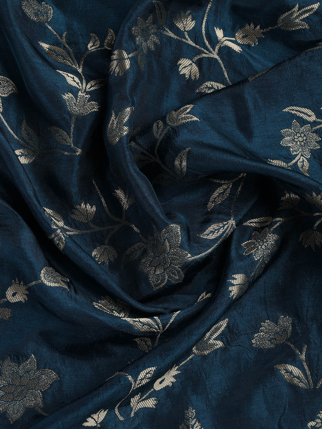 Embroidery Chanderi Unstitched Suit With Dupatta