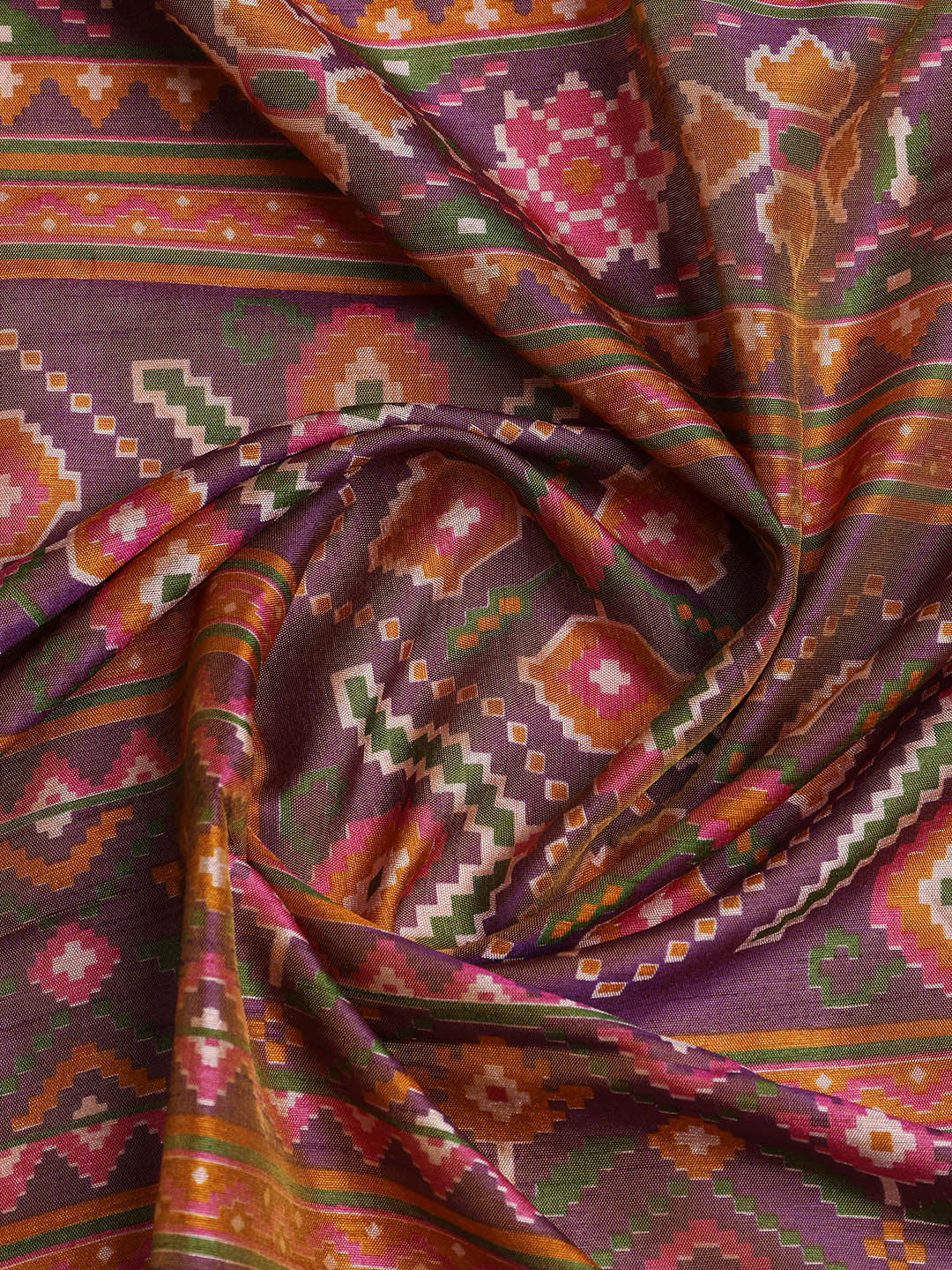 Art Silk Unstitched Suit Piece With Dupatta