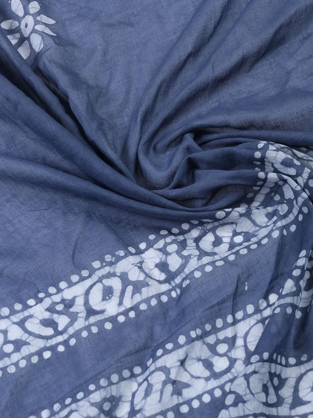 Printed Cotton Blend Unstitched Suit Piece With Dupatta