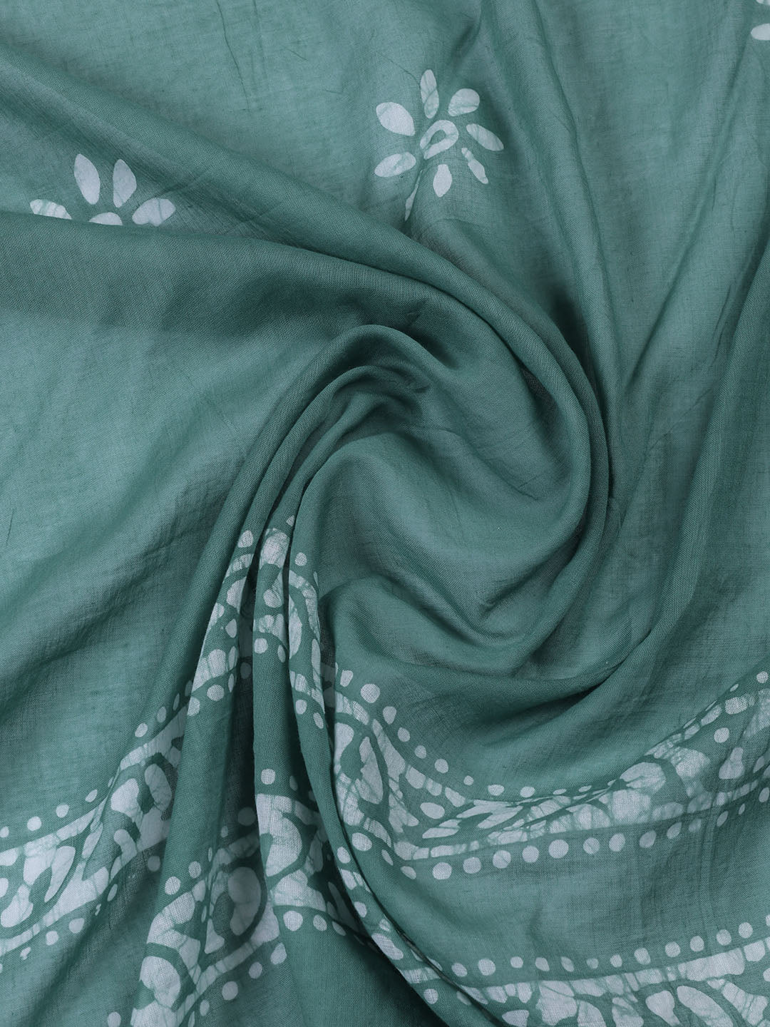 Printed Cotton Blend Unstitched Suit Piece With Dupatta
