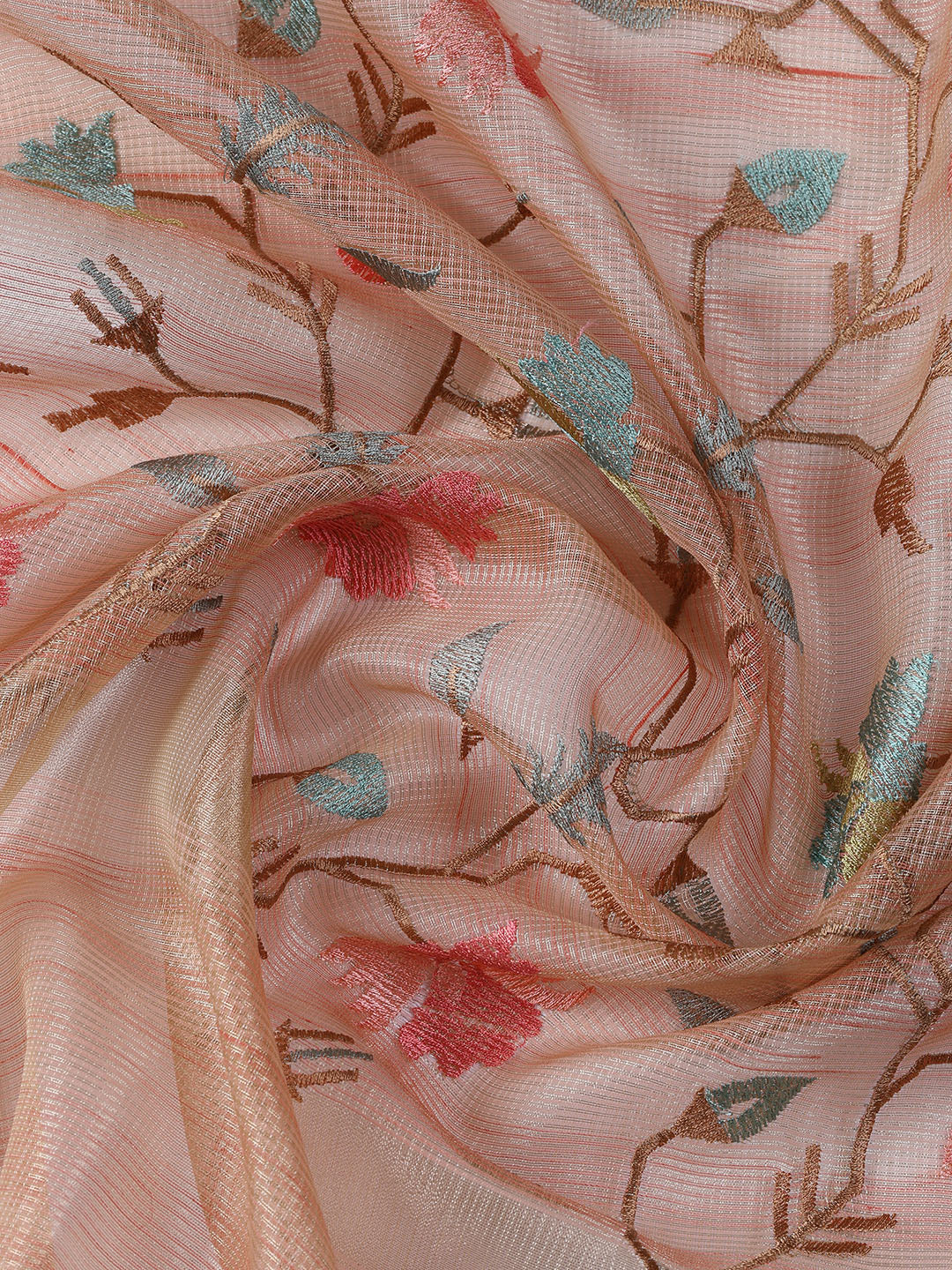 Woven Tissue Unstitched Suit With Dupatta