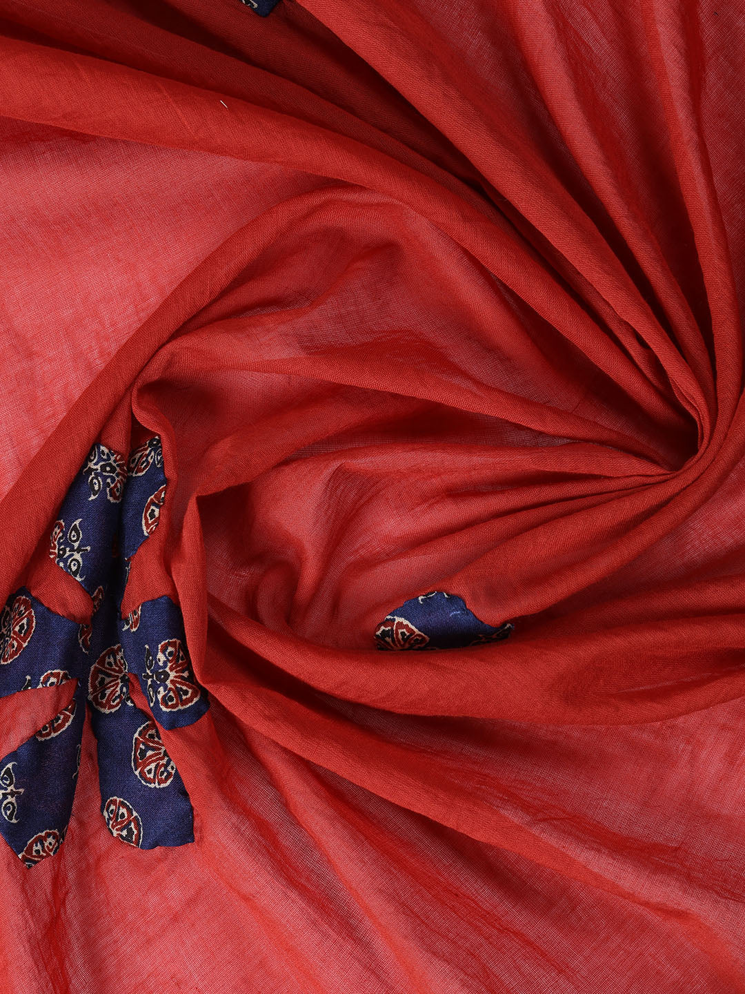 Printed Cotton Blend Unstitched Suit With Dupatta