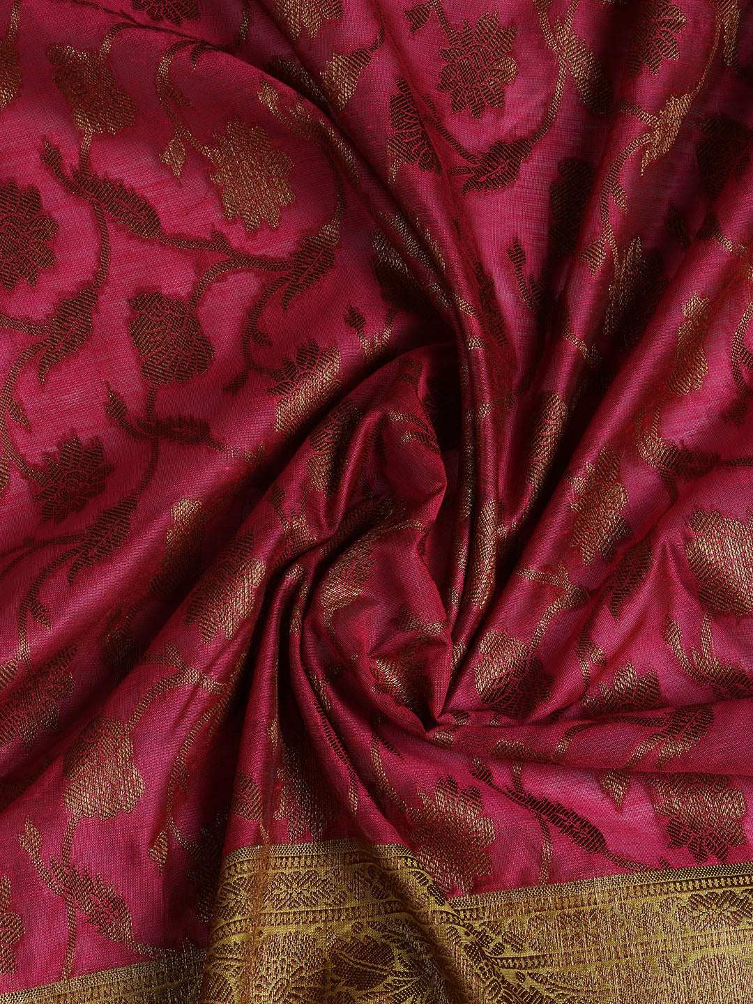 Banarasi Chanderi Unstitched Suit With Dupatta