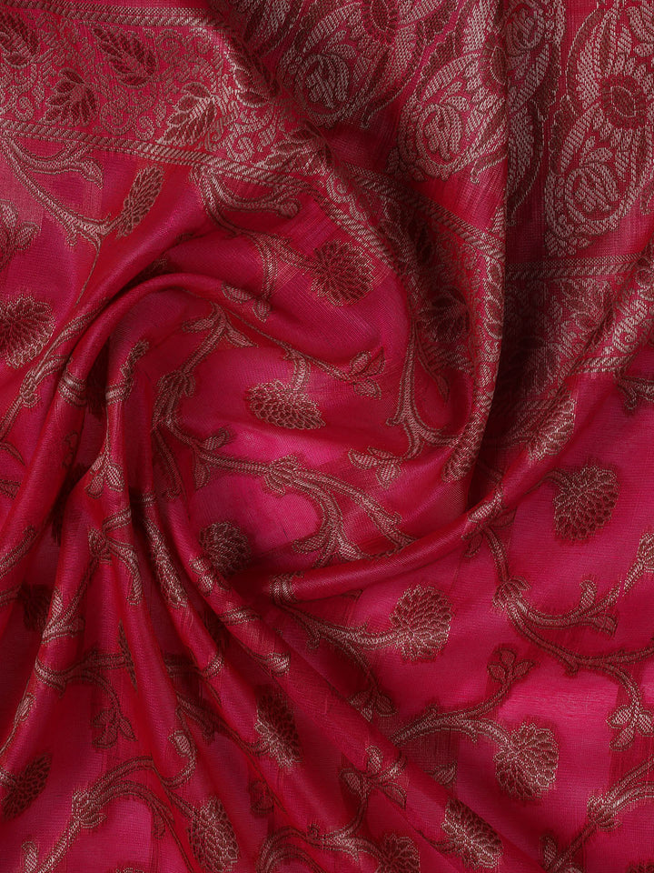 Banarasi Chanderi Unstitched Suit With Dupatta