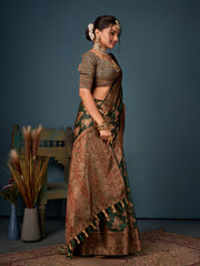 Zari Jaal Handloom Woven Saree