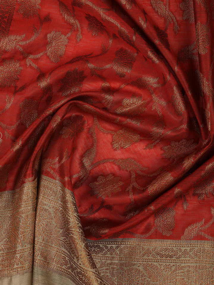 Banarasi Chanderi Unstitched Suit With Dupatta